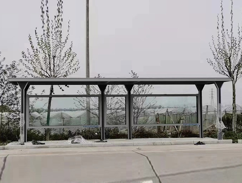 公交候車(chē)亭安裝效果案例